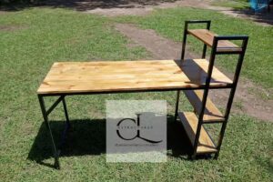 C&L muebles en hierro y madera estilo industrial