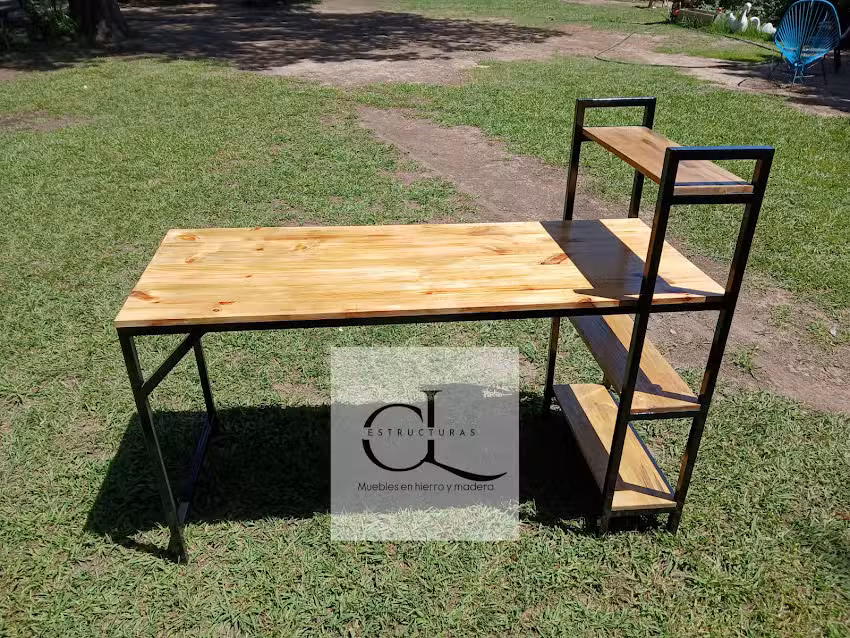 C&L muebles en hierro y madera estilo industrial