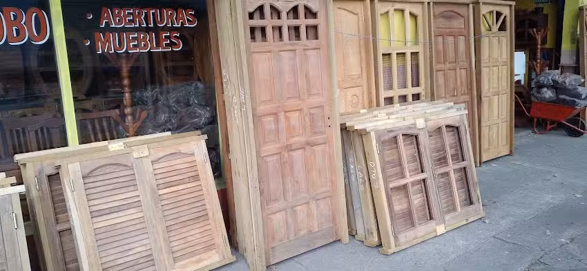 TODO ALGARROBO aberturas y muebles/venta de Le&ntilde;a quebracho colorado